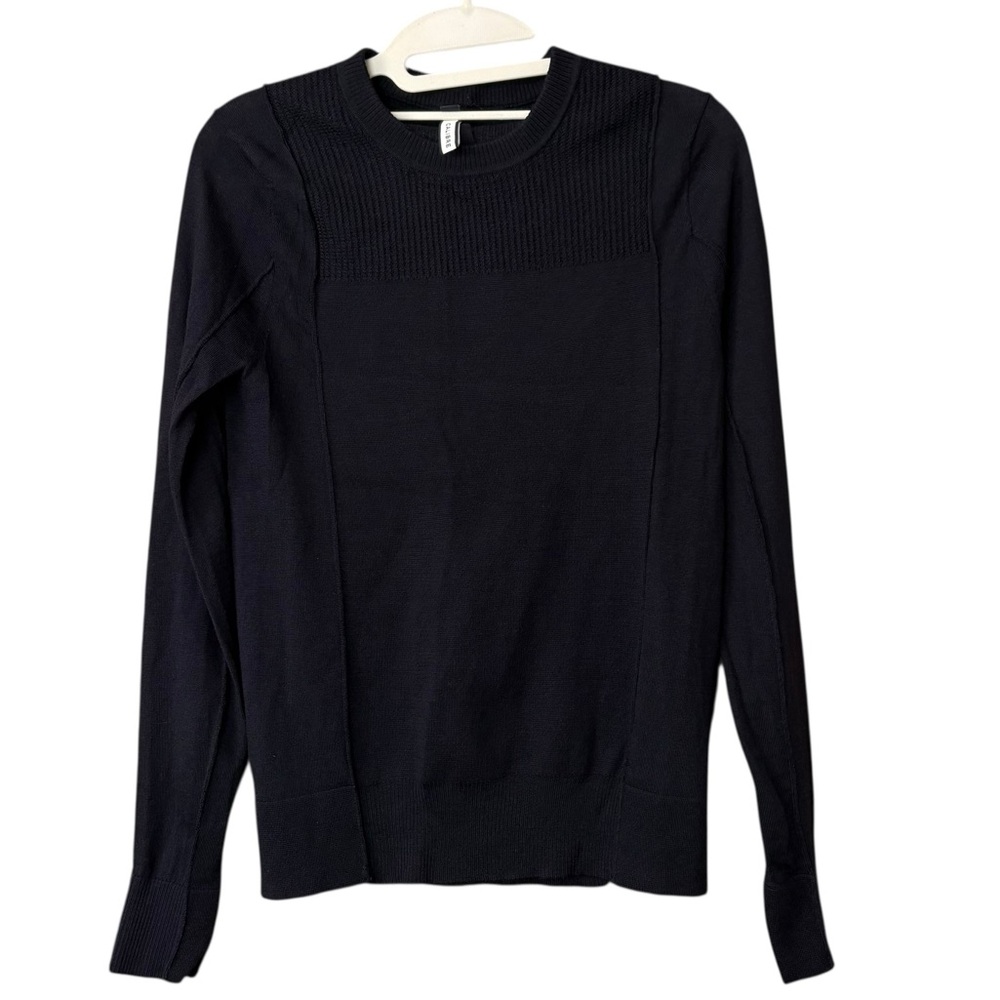 Calibre Men’s Navy Blue 100% Merino Wool Crewneck‎ Sweater Size XS